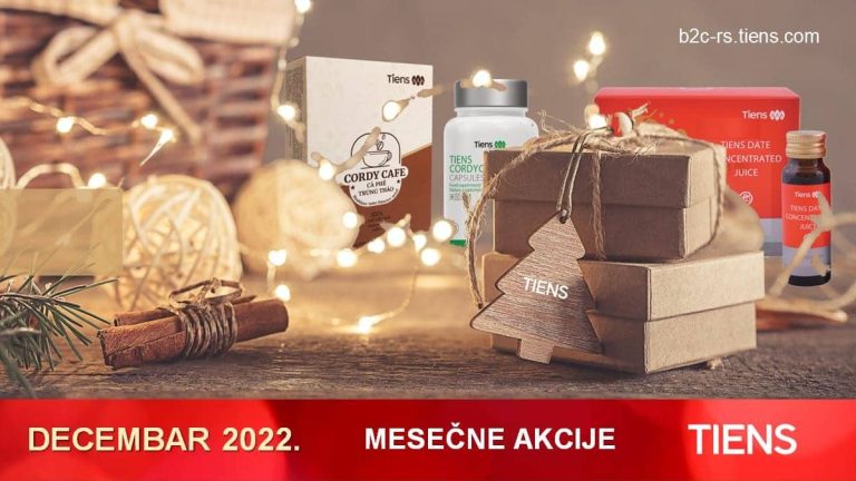 Tiens Decembar 2022 mesečne akcije